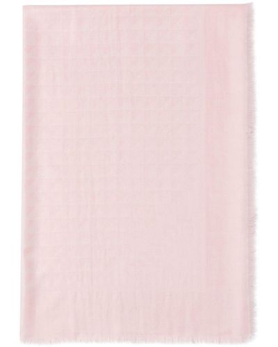 Prada Schal mit Logo - Pink