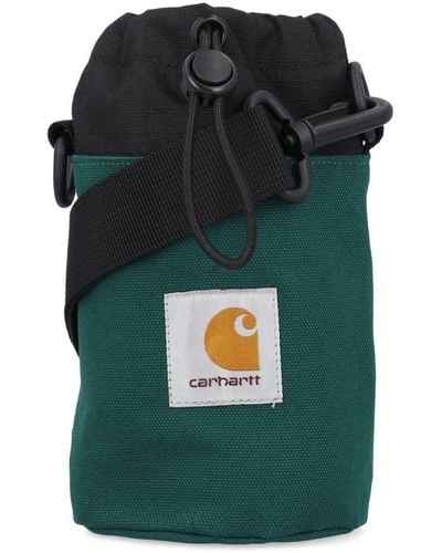 Carhartt ロゴ ボトルバッグ - グリーン