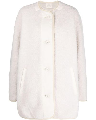 Isabel Marant Himemma Fleece Single-breasted Coat - White