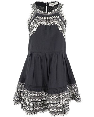 Sea Amina Cotton Minidress - Black