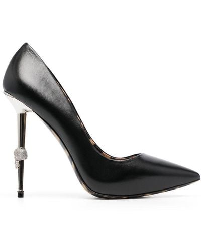 Philipp Plein Zapatos con tacón de 125mm - Negro