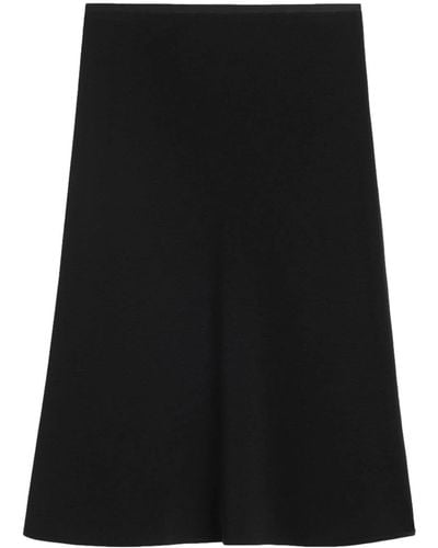 Ami Paris Pencil Midi Skirt - Black