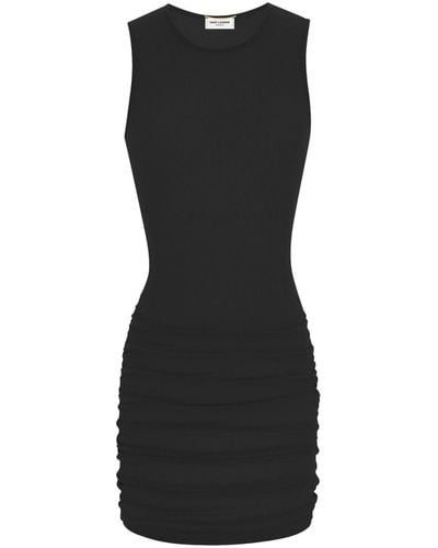 Saint Laurent Tule Stretch Dress - Black