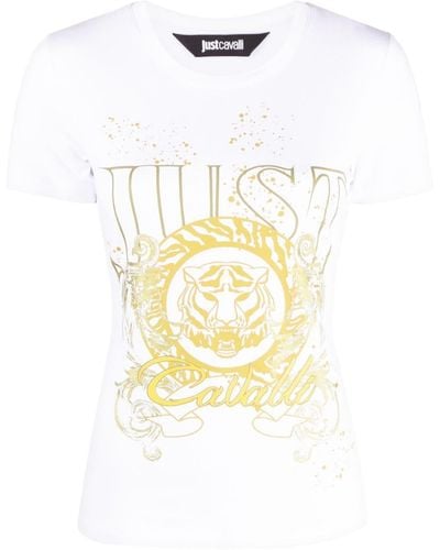 Just Cavalli タイガー Tシャツ - ホワイト