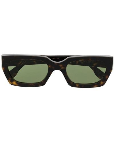 Retrosuperfuture Tortoiseshell-effect Rectangular-frame Sunglasses - Brown