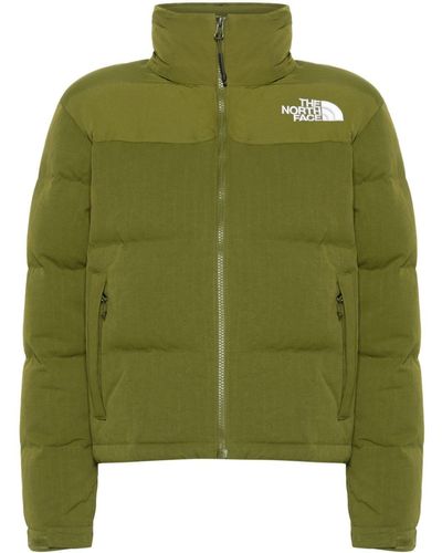 The North Face Logo-embroidered Puffer Jacket - Green
