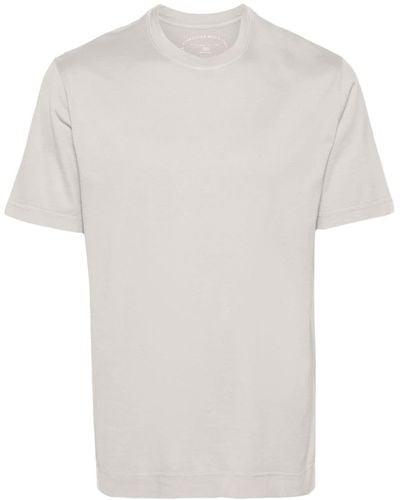Fedeli Katoenen Jersey T-shirt - Wit