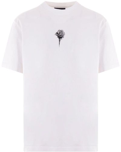 Han Kjobenhavn Rose-print Cotton T-shirt - White