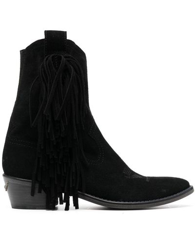 Zadig and deals voltaire fringe boots