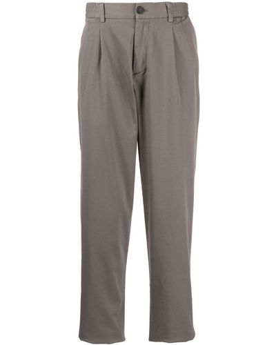 Cruciani Straight-leg Pleated Trousers - Grey