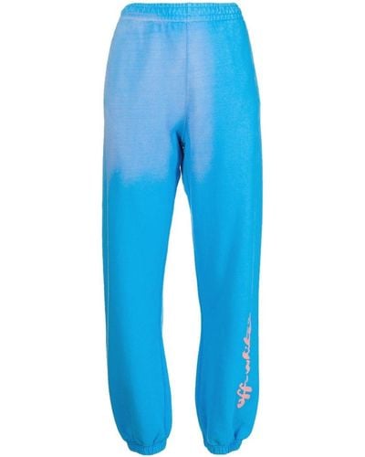 Off-White c/o Virgil Abloh Pantalon de jogging Painter à logo imprimé - Bleu