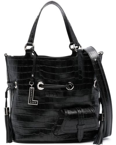 Lancel Premier Flirt Leather Bag - Black
