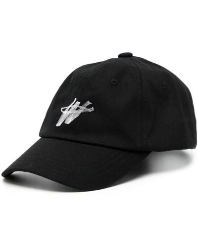 we11done Logo-print baseball cap - Negro