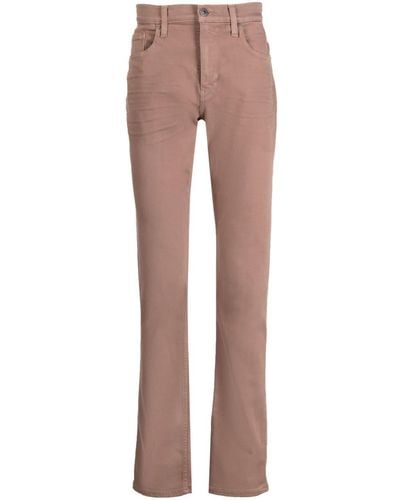 PAIGE Mid-rise Regular Jeans - Brown