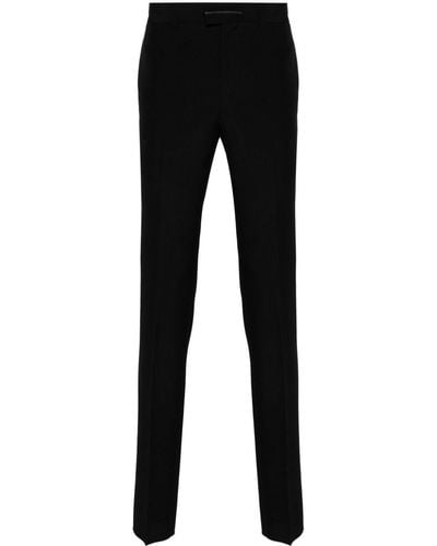 Givenchy Pantalon droit à plaque logo - Noir