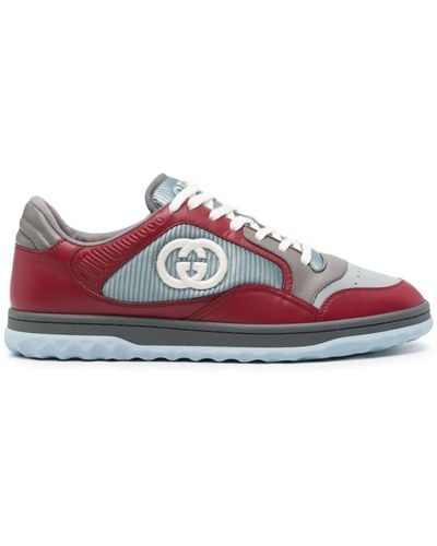 Gucci Mac80 Paneled Sneakers - Red