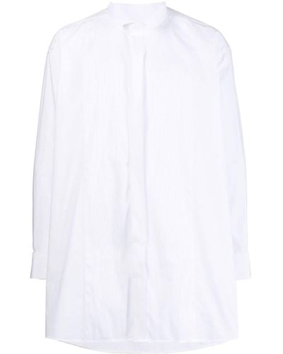 Raf Simons Logo-patch Button-up Shirt - White