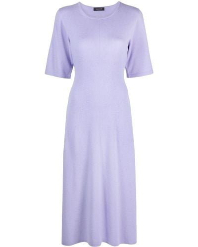 Fabiana Filippi Knitted Midi Dress - Purple