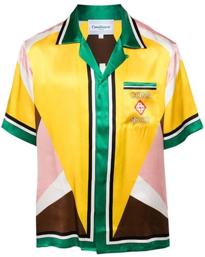 Casablancabrand Casa Sport Seidenhemd - Gelb
