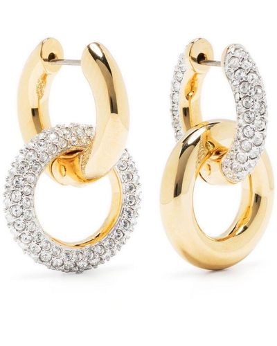 Swarovski Dextera Crystal-embellished Earrings - Metallic