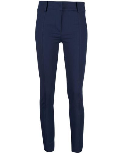 Patrizia Pepe Tailored-style Mid-rise Trousers - Blue