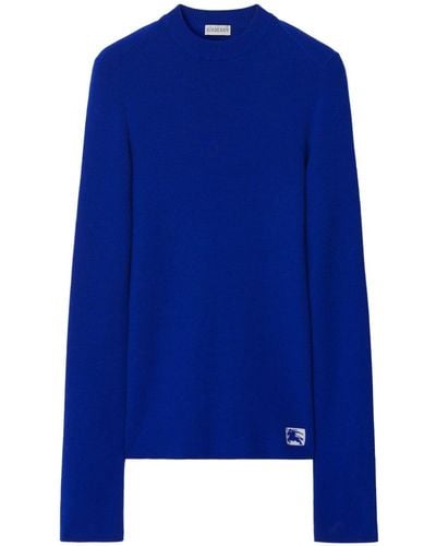 Burberry Schmaler Pullover - Blau