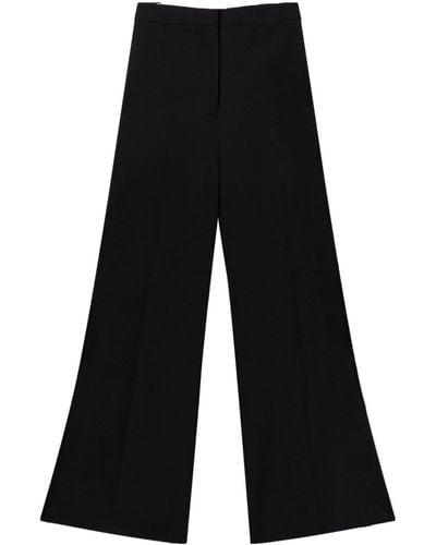 Stella McCartney Pantalon en laine à coupe ample - Noir