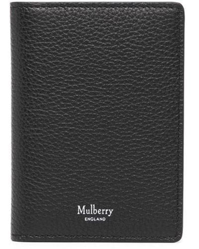 Mulberry Bi-fold Logo-embossed Wallet - Black