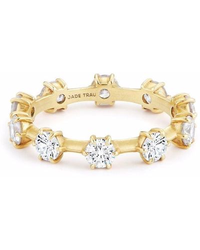 Jade Trau 18kt Yellow Gold Kismet Diamond Medium Ring - Metallic