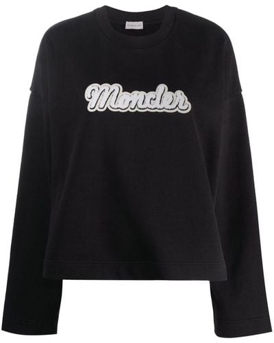 Moncler Logo-appliqué Sweatshirt - Black