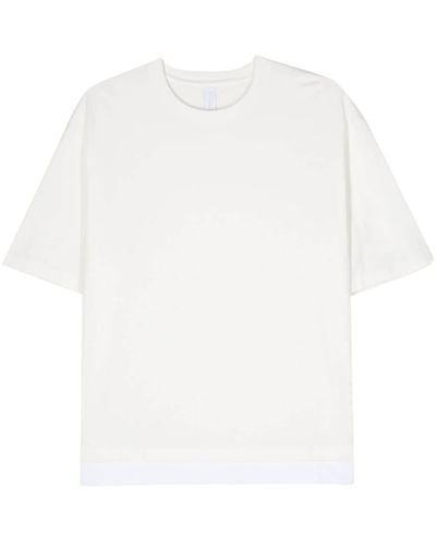 Neil Barrett Layered cotton T-shirt - Weiß