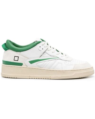 Date Torneo Lace-up Sneakers - White