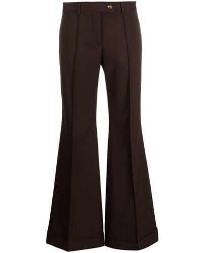 Acne Studios Mid-rise Flared Trousers - Black