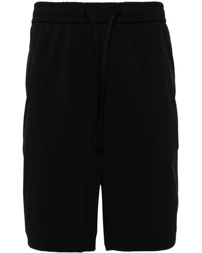BOSS Drawstring-waistband Track Shorts - Black