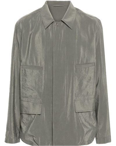 Lemaire Hemdjacke mit Taschen - Grau