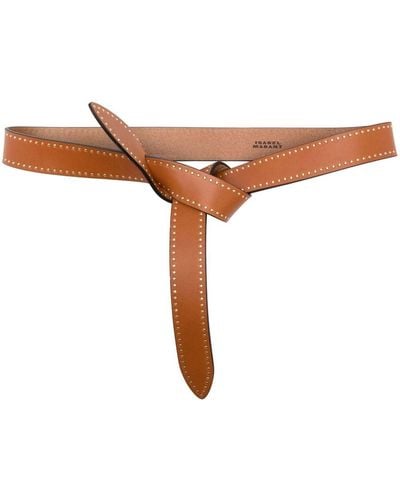 Isabel Marant Leather Knot-detail Belt - Brown