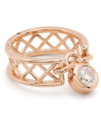 COURBET 18kt Recycled Rose Gold Diamond Ring - Pink