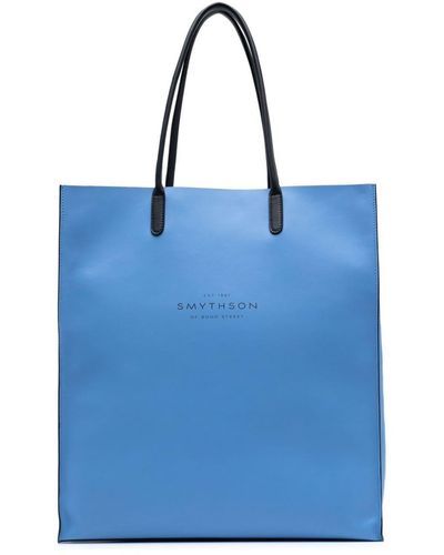 Smythson Klingly Handtasche - Blau