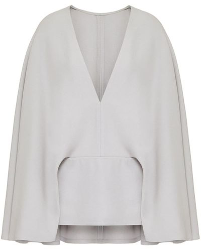 Valentino Garavani Couture Minikleid mit V-Ausschnitt - Grau