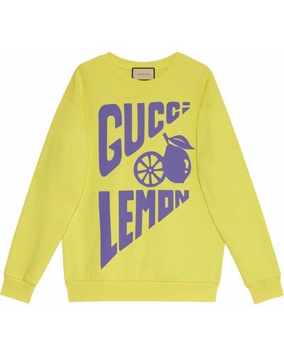 Gucci Lemon Logo Sweatshirt - Yellow