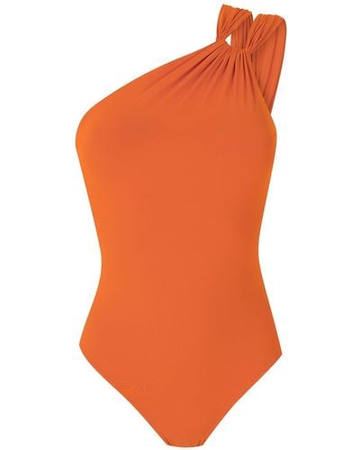 Clube Bossa Maillot de bain Deneuve à design asymétrique - Orange