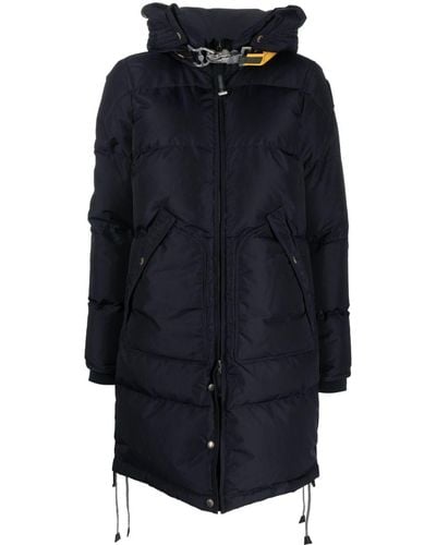 Parajumpers Logo-patch Padded Coat - Blue