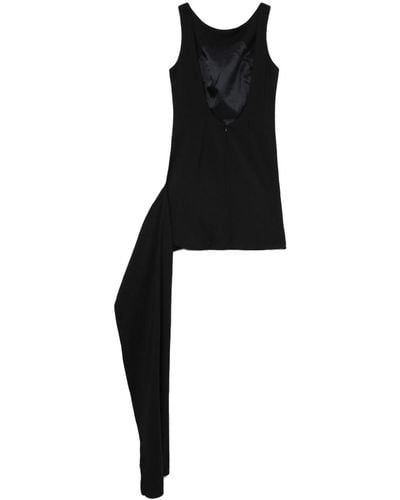 ROKH Strap-detail Sleeveless Minidress - Black