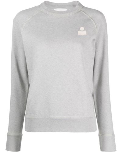 Isabel Marant Sweater Met Geborduurd Logo - Grijs