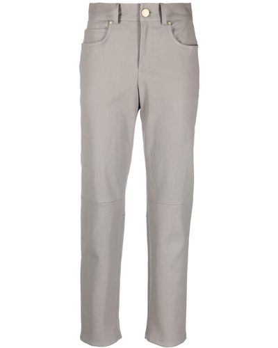 Lorena Antoniazzi Pantalones de talle alto - Gris