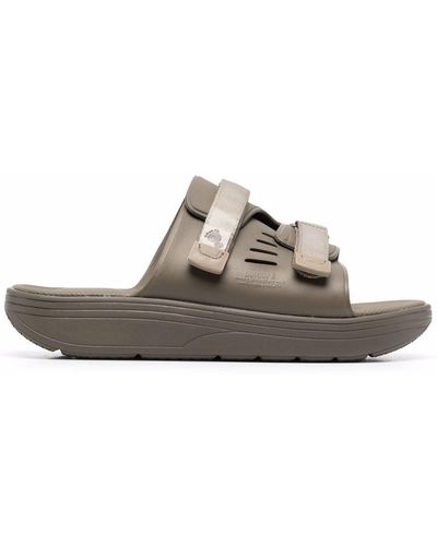 Suicoke Touch-strap Slides - Green