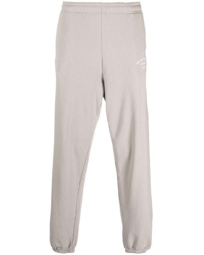 Sporty & Rich Logo-print Cotton Track Trousers - Natural