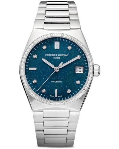 Frederique Constant Reloj Highlife Ladies Automatic Sparkling de 34 mm - Azul