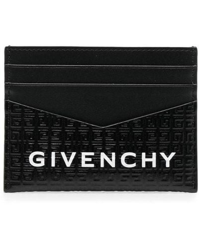 Givenchy Tarjetero 4G con logo estampado - Negro