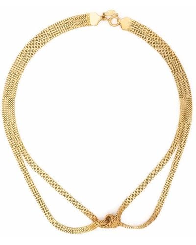 Wouters & Hendrix Serpentine Long Flat Chain Necklace - Metallic